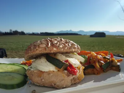 Belegte Vollkornsemmel